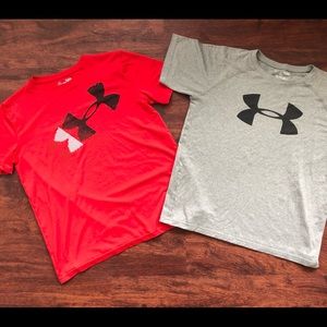 Set of 2 Under Armour Shirts Size YLG Boys